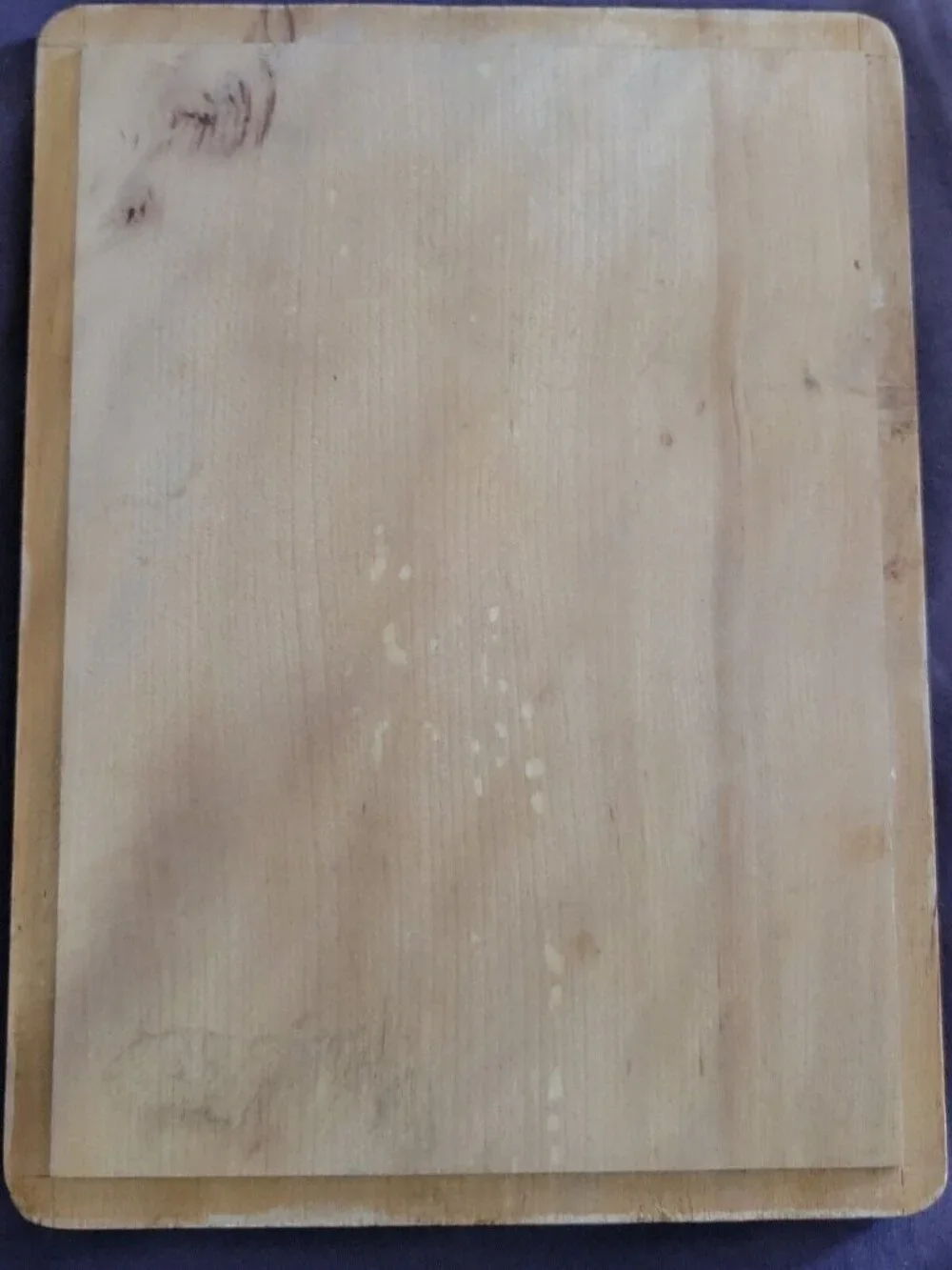Plain Large Wooden Canister Dovetail Edge Box Sans Rooster Lid Japan Vtg 8x6x6in